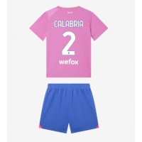 Koszulka piłkarska AC Milan Davide Calabria #2 Strój Trzeci dla dzieci 2023-24 tanio Krótki Rękaw (+ Krótkie spodenki)